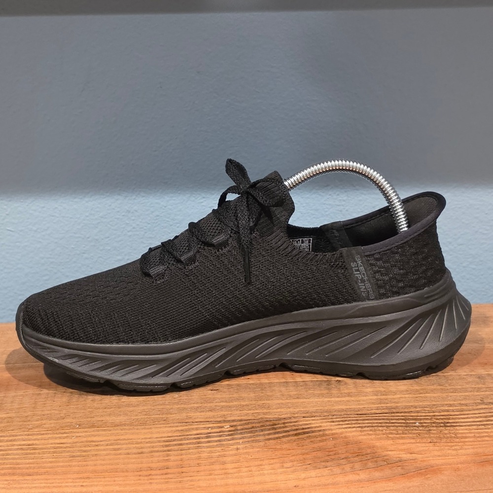 Skechers Womens Slip-ins Edgeride Sneaker Black Stretch Fit 149953 Size 8.5 - Picture 7 of 10
